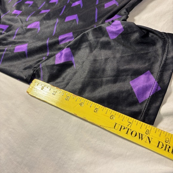 Unbranded Purple Jersey Geometric shapes squares Optical Illusion Shirt XL Norah - Picture 9 of 9